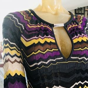 M MISSONI LS Sexy Tunic Top Or Mini Dress sz 6